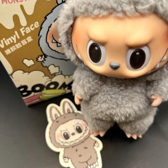 Pop Mart Labubu "Exciting Macaron" Sesame Bean with Box & Authentication Card - Picture 4 of 11